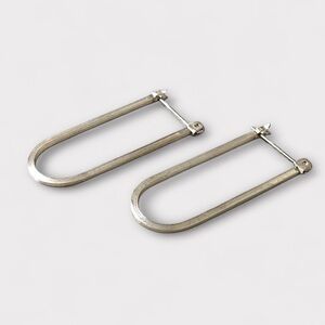 Silver Hoops Minimalist Lightweight